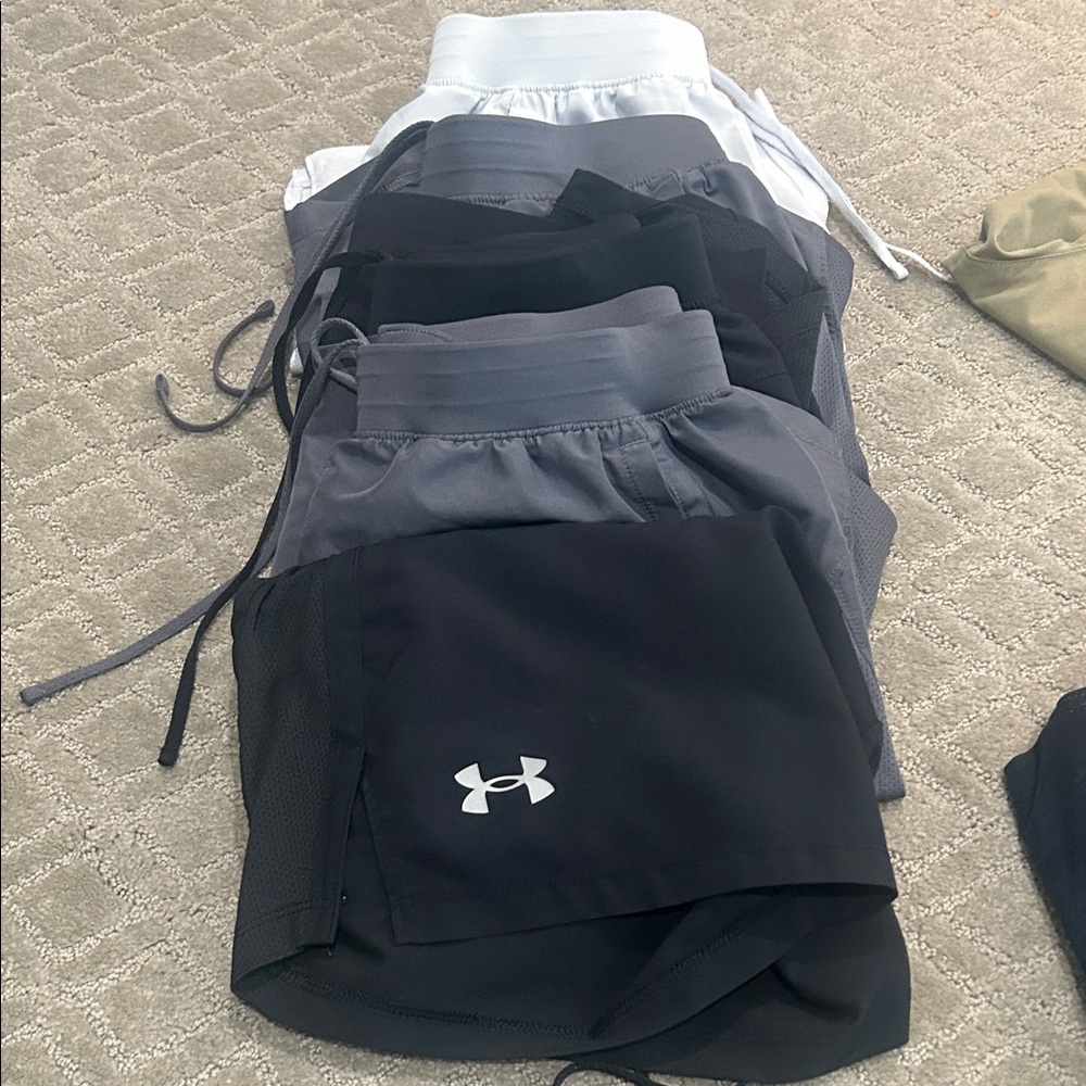 Under Armour Black and Gray Shorts Collection (5 pair) men’s size small